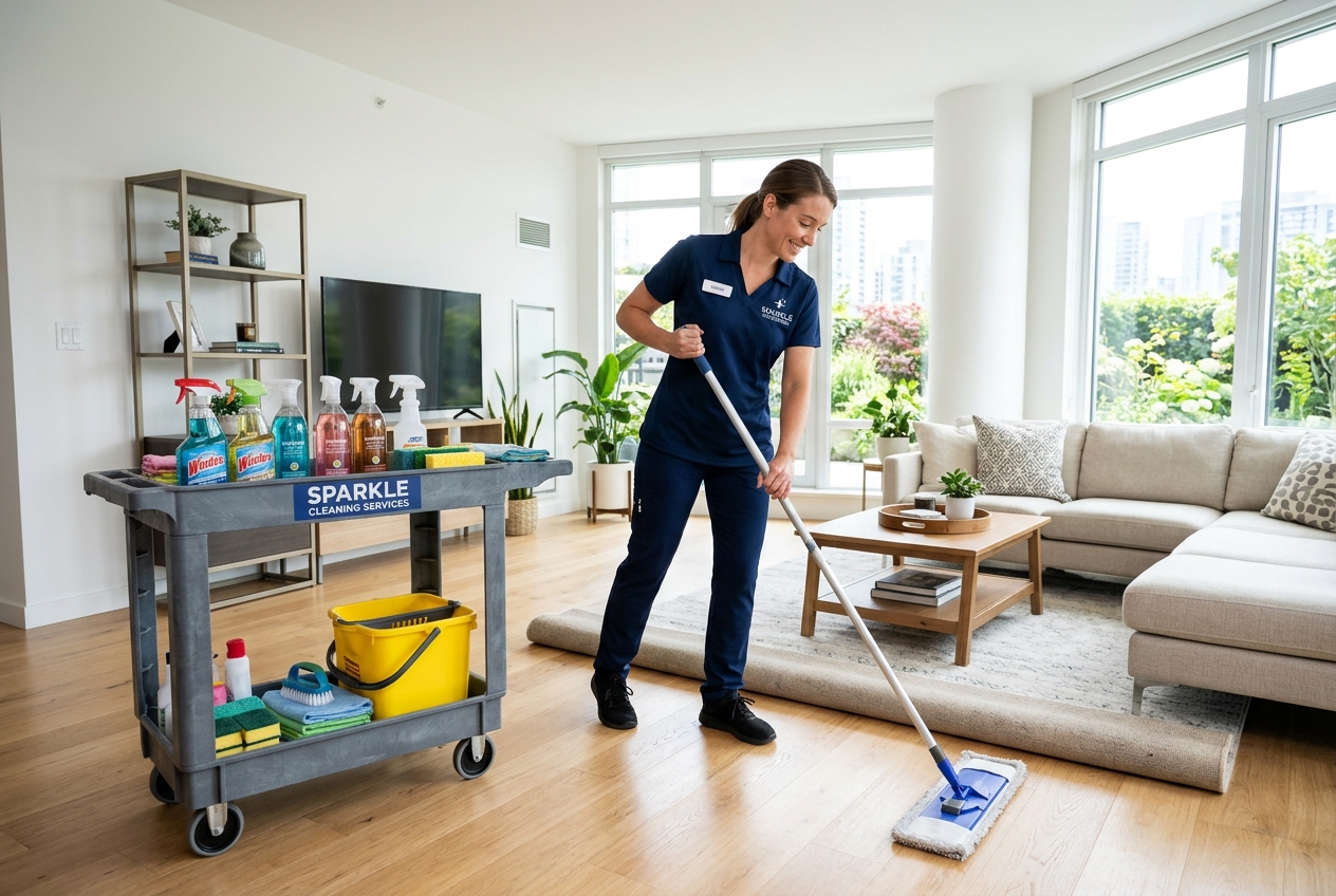 Residential cleaning showcase